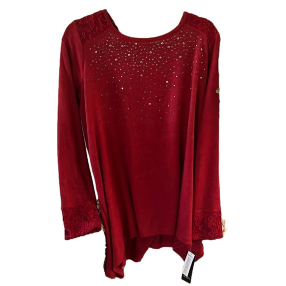 Style & Co nwt ‘festive shine new red s’more’ size large sweater - Picture 1 of 6